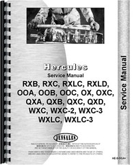 Hercules RXB RXC OXC QXA QXD WXC Engine Service Repair Manual