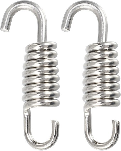 2 Pcs Universal Exhaust Pipe Spring for Motorcycles 43mm 1.69″ Stainless Steel E