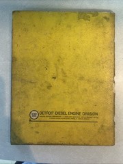 Vintage DETROIT DIESEL Series 53 ENGINES Operators Manual 6SE337 1969 U.S.A.