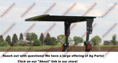 Metal Black Canopy for FORD NEW HOLLAND Tractor ROPS W/ Brackets 46.5″ x 58″ NEW