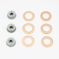 Injector Seal Kit With Heat Shield 19077-53650 FIT Kubota D1105, 3 Cylinder USA