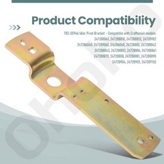Ohoho 783-05946 Idler Pivot Bracket Set Compatible with MTD Yellow and black