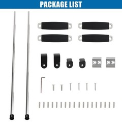 62″ RV Bunk Ladder – 4 Wide Steps, Aluminum with Anti-Slip Rubber Feet