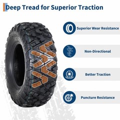 4 ATV UTV Tires 29×9-14 29×11-14 6-Ply Tubeless All-Terrain A102