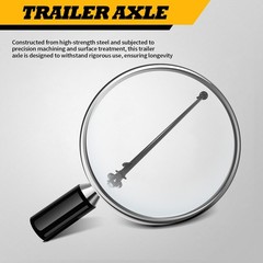 5 Lug Trailer Axle 3500 lbs 89 inch Hubface 74 inch Spring Center 5 * 4.5 Bol…