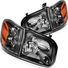Headlight Assembly Driver&Passenger Toyota Sequoia 05-07 Tundra Double Cab 05-06
