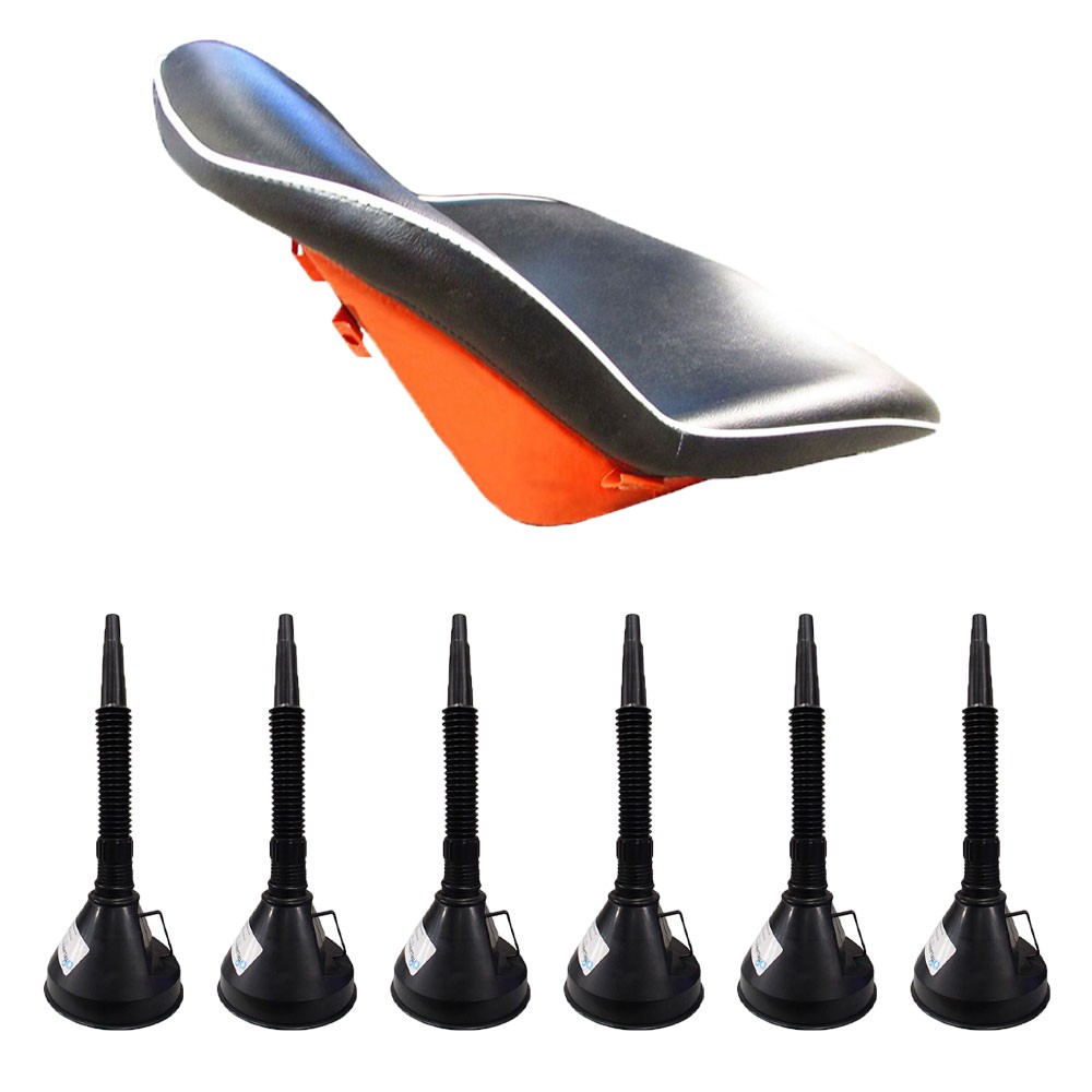 KT-SEQ90-0022 – Black / Orange Seat Assembly(Indents in Seat) w/ 6 Funnels