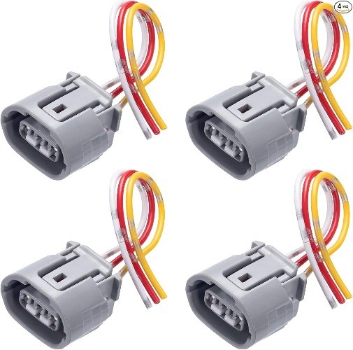 3 Wires Alternator Regulator Harness, 4Pack Alternator Pigtail Color: Style 2