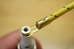 Yellow Cloth Copper Core Spark Plug Wires Set w Thumb Screws to fit John Deere B
