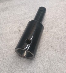 Auger Adapter 2-9/16 Inch Round Unit Female to 2 Inch Round Bit Male Made In USA