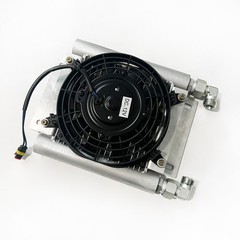 For H12/QH12 Mini Excavator Attachment Radiator Plus Hydraulic Oil Cooler Fan US