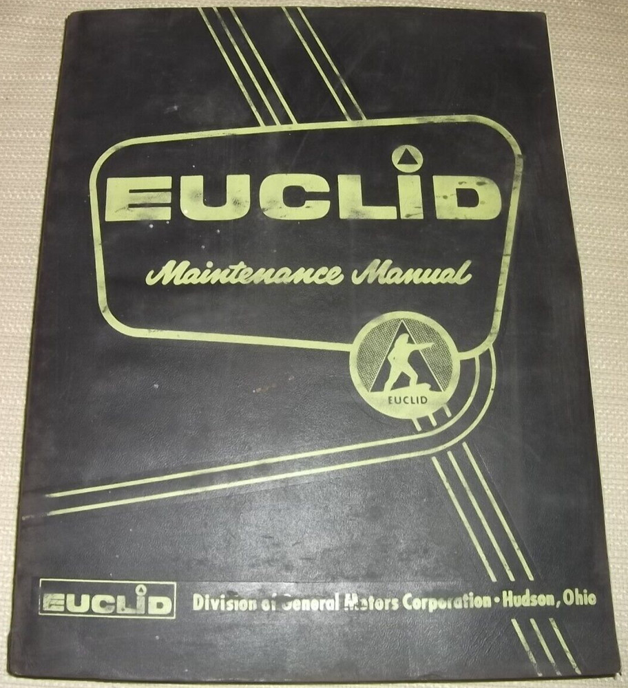 EUCLID OVERHAUL SERVICE SHOP REPAIR WORKSHOP MANUAL FOR GM V-71 DIESEL ENGINE