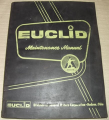 EUCLID OVERHAUL SERVICE SHOP REPAIR WORKSHOP MANUAL FOR GM V-71 DIESEL ENGINE