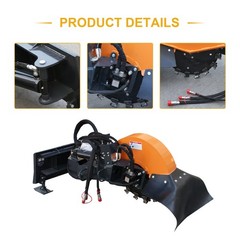 Wolverine Stump Grinder Powerful Skid Steer Swing Attachment 15-26 GPM High Flow