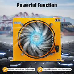 1450rpm Cooler 110V 60W Hydraulic Oil Cooler Aluminium Rectangular Radiator