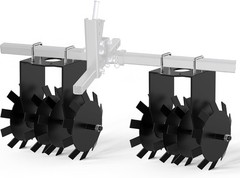 Manual Disc Plow Harrow Tailored for ATV/UTV Use on Hard-Packed Soil 2″ Receiver