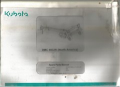 Original Kubota Model DMC 8032R Mower Conditioner Spare Parts Manual 09-24-2014