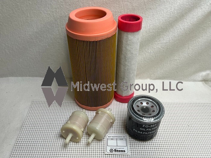 Maintenance Filter Kit for Kubota ZD326 ZD331 ZD326S ZD326P ZD326R Oil Fuel Air