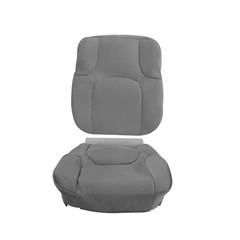 Passenger Side Bottom Top Cloth Seat Cover Nissan Frontier 2005-2019 Steel Gray