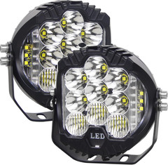 2X 5″ LED Work Light Bar Spot Fog Pod Amber/W Fit Jeep Wrangler JK TJ CJ Offroad