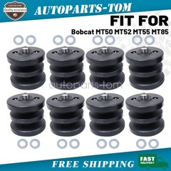 8X Bottom Roller 7109409 For Bobcat Mini Track Loader Rubber MT50 MT52 MT55 MT85