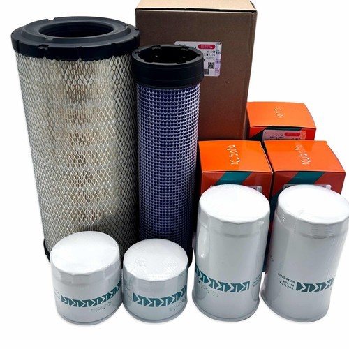 Maintenance Filter Kit for Kubota M7060HD M6060 M6060HD w/ V3307-CR-TE4 Engine