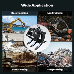 NEW Grapple Mini Excavator Accessory Digger Add-on For 1 Ton Small Excavator USA
