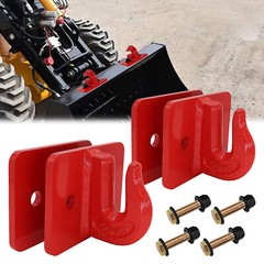 3/8″ Bolt On Grab Hooks For Loader Tractor Bucket Heavy Duty Steel Pack Of (2)