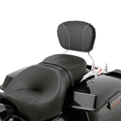 Adjustable Chrome Sissy Bar Backrest with Pad for Touring Models 2009-2025