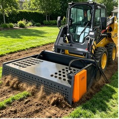 7” Harley Landscape Power Rake Landhonor Soil Leveling Heavy Dute Attachment