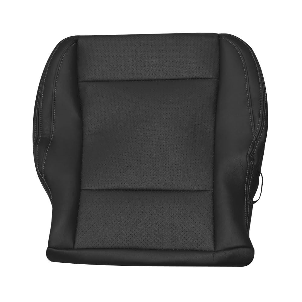 Black Perforated Leather Driver Bottom Seat Cover Ford F150 Lariat 2015-2017