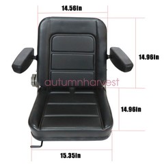 Zero Turn Mower Seat Tractor Seat w/Armrest for Kubota ZD18, ZD21, ZD25F, ZD28