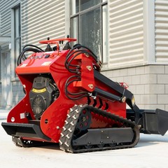2645lbs Tracked Mini Skid Steer Loader 3-Pumps Dual Level Operation 23HP Engine