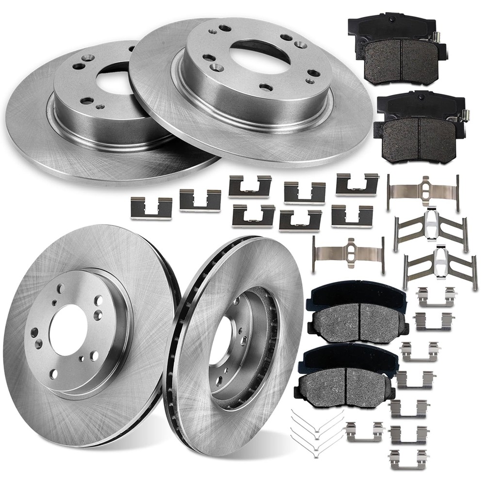 13-15 Honda Civic Acura ILX Brake Kit 11.1&10.24 Rotors Ceramic Pads 31257914