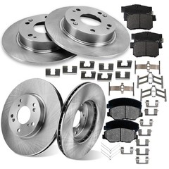 13-15 Honda Civic Acura ILX Brake Kit 11.1&10.24 Rotors Ceramic Pads 31257914