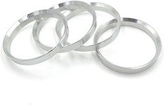 73.1mm to 67.1mm Hub Centric Rings Aluminum Silver for Hyundai Kia Mazda 4 Pack