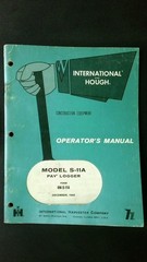 International Hough Model S-11A Pay Logger Operator’s Manual December 1968