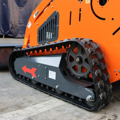 24HP Mini Track Skid Steer Loader, RATO 2-Cylinder Engine, 3-Pump Hydraulic Syst