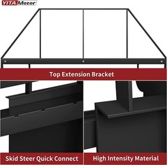 46″ Pallet Fork Frame W/48″ Blades Quick Attach Pallet Fork for Tractors 4000LBS