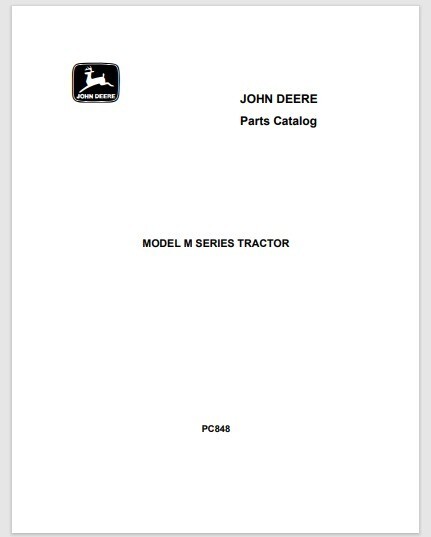 1947 to 1952 John Deere Model M Series Tractor Parts Catalog 150 pages