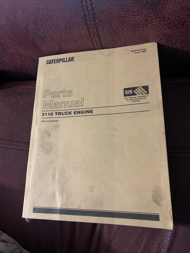 CATERPILLAR 3116 Truck Engine Parts Manual 9GK1-Up June 1999 English French
