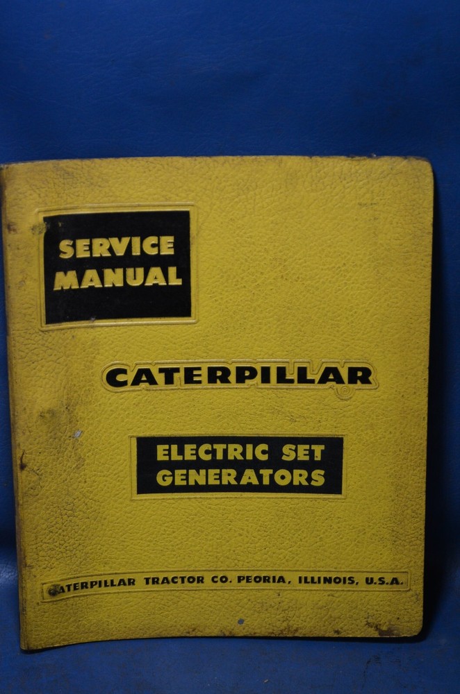 Caterpillar D13 – D18Electric Set Generator Shop Service Manual Book CAT BINDER