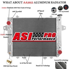 #440211-00010 4-Row Radiator Fit 12-UP DOOSAN DAEWOO FORKLIFT G20P-5 GM 3.0L LP