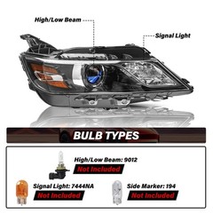 2014-2020 Chevy Impala Halogen Headlight Assembly Projector OE Style Pair