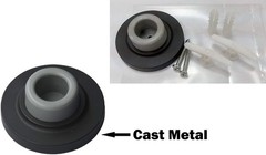 QCAA Heavy Solid Metal Wall Mount Concave Door 2 Pack, Oil Rubbed Bronze