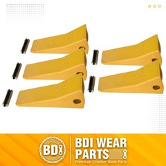 230SP Forged Backhoe Bucket Teeth w TF23P Flexpins for 23 230 Excavators -5 Pack