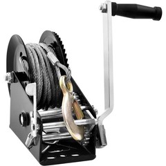 Hand Winch, 3500 lbs Pulling Capacity, Boat Trailer Winch Heavy Duty Rope Crank