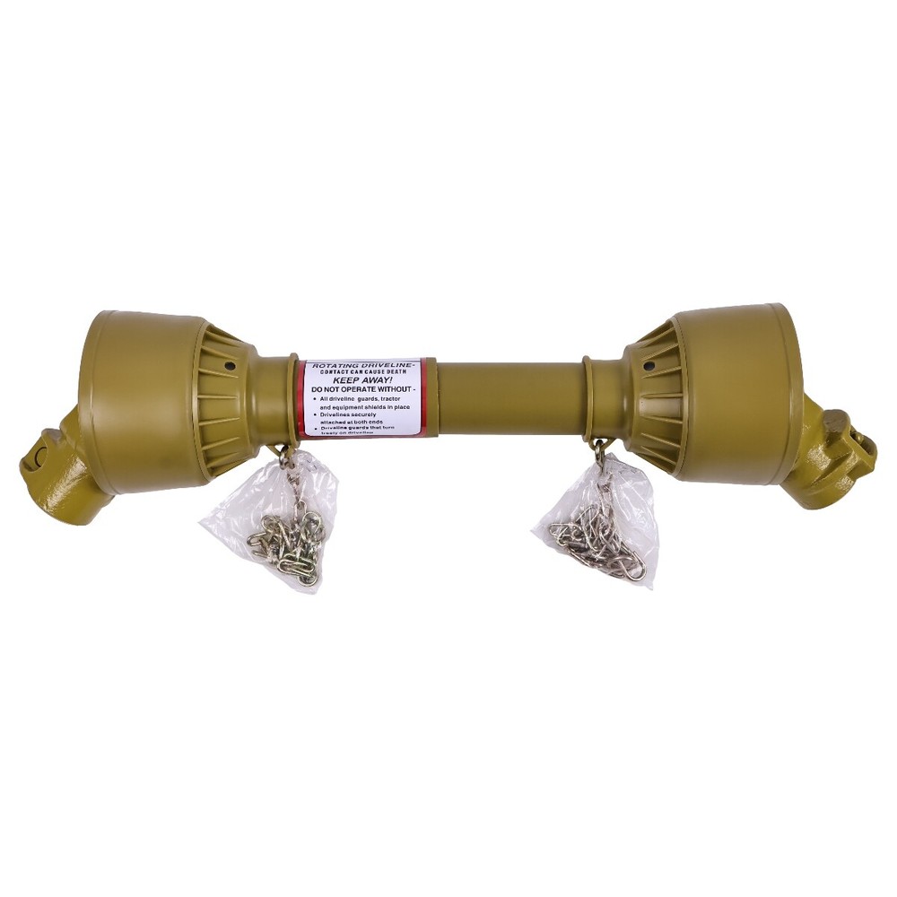 For Tractor PTO Shaft Driveshaft for 1-3/8″ x 6 Spline Both Ends 19.7″-23.6″
