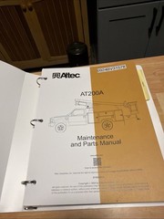 Altec AT200A Parts & Maintenance Manual for Bucket Boom Aerial Truck