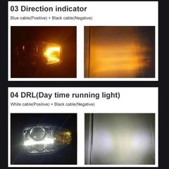 LED Headlight 11170059 11170060 For Volvo L110E L120E L60E L70E L90E JCB Fastrac